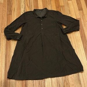 CP Shades Micro Corduroy OLIVE shift Dress Size S